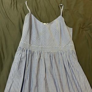 Loft striped maxi dress